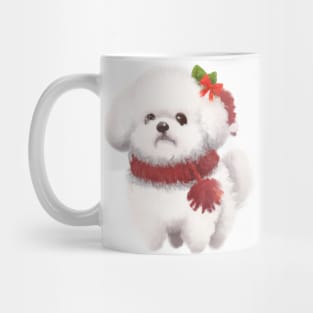 Cute Bichon Frisé Drawing Mug